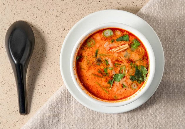 A bowl of curry